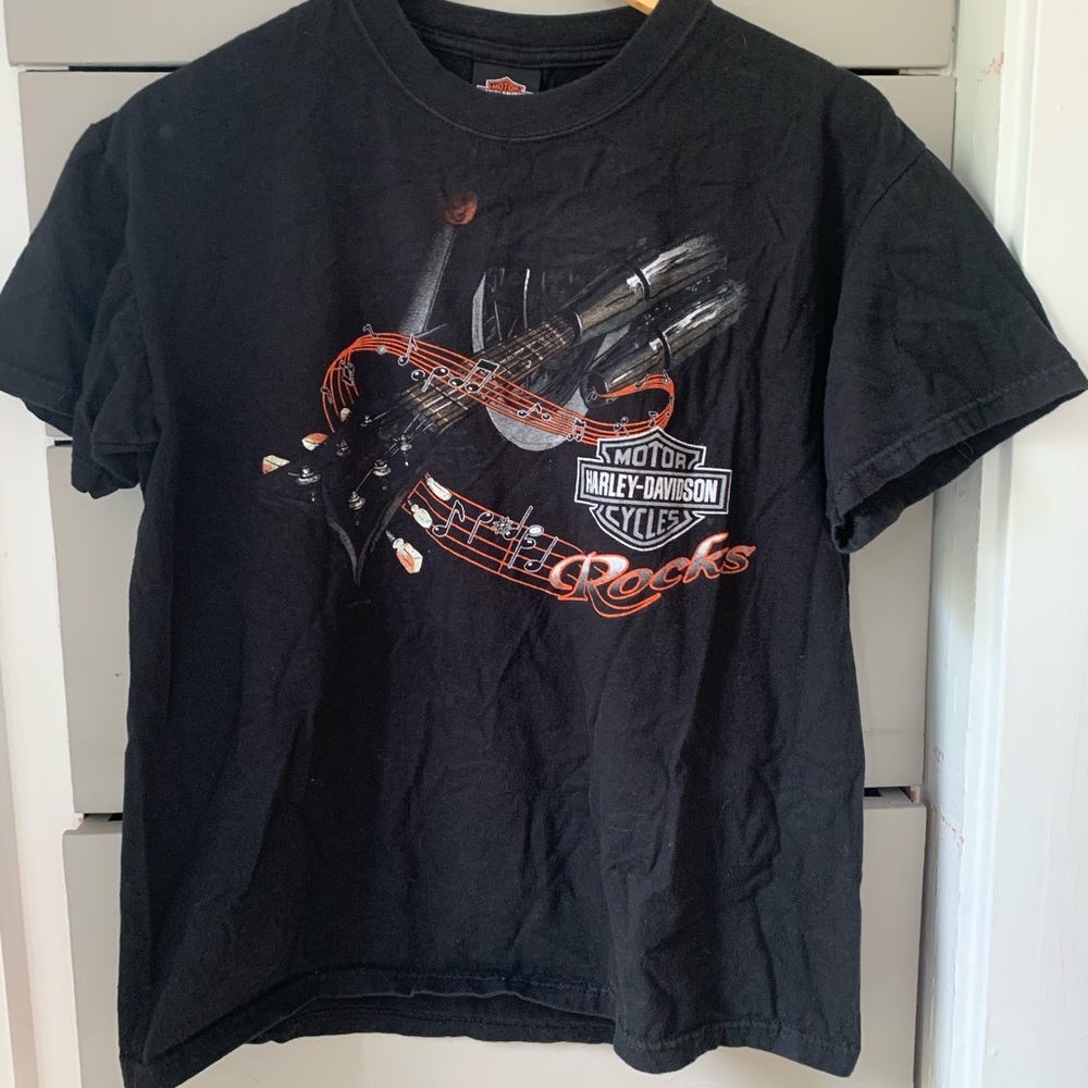 Harley Davidson Guitar Motocycle Men’s T-shirt